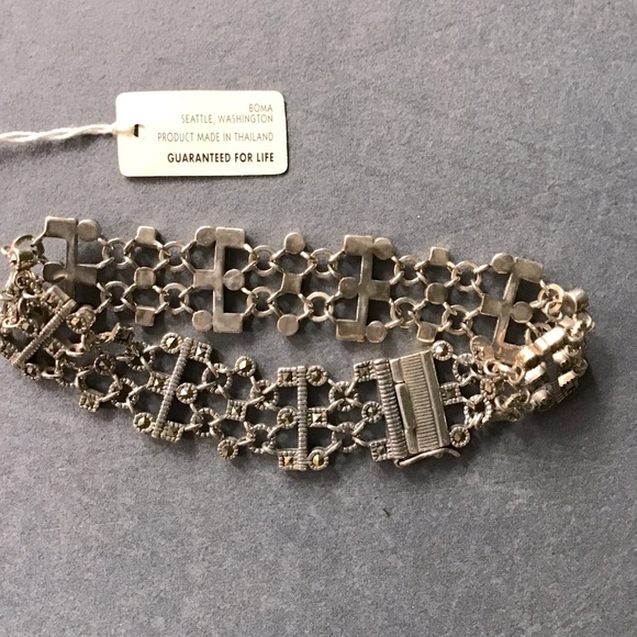 Ornate Sterling Silver Bracelet - Picture 5 of 5